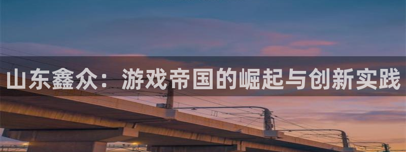三牛娱乐挂机：山东鑫众：游戏帝国的崛起与创新实践